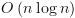 plot:\[O\left( {n\log n} \right)\]