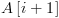 plot:\[A\left[ {i + 1} \right]\]