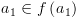 plot:\[{a_1} \in f\left( {{a_1}} \right)\]