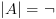 plot:\[\left| A \right| = \neg \]