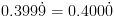 plot:\[0.399\dot 9 = 0.400\dot 0\]