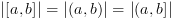 plot:\[\left| {[a,b]} \right| = \left| {(a,b)} \right| = \left| {(a,b]} \right|\]