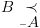 plot:\[B\underset{\raise0.3em\hbox{$\smash{\scriptscriptstyle-}$}}{
 \prec } A\]