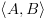 plot:\[\left\langle {A,B}
      \right\rangle \]