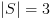 plot:\[\left| S \right| = 3\]