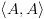 plot:\[\left\langle {A,A} \right\rangle \]