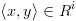 plot:\[\left\langle {x,y} \right\rangle  \in {R^i}\]