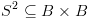 plot:\[{S^2} \subseteq B \times B\]