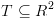 plot:\[T \subseteq {R^2}\]