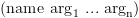 plot:\[({\text{name
 ar}}{{\text{g}}_{\text{1}}}{\text{ }}...{\text{ ar}}{{\text{g}}_{\text{n}}})\]