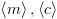 plot:\[\left\langle m \right\rangle
 ,\left\langle c \right\rangle \]