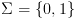 plot:\[\Sigma  = \left\{ {0,1} \right\}\]