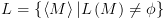 plot:$L = \left\{
   {\left\langle M \right\rangle |L\left( M \right) \ne \phi } \right\}$