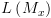 plot:$L\left(
       {{M_x}} \right)$