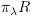 plot:${{\pi }_{\lambda }}R$