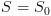 plot:$S = {S_0}$