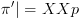 plot:$\pi '| = XXp$