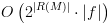 plot:$O\left( {{2^{\left| {R\left( M \right)} \right|}} \cdot \left| f
 \right|} \right)$