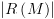 plot:$\left| {R\left( M \right)} \right|$