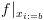 plot:$f{|_{{x_{i: = b}}}}$