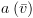 plot:$a\left(
 {\bar v} \right)$