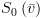 plot:${S_0}\left( {\bar v} \right)$