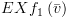 plot:$EX{f_1}\left(
 {\bar v} \right)$