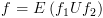 plot:$f = E\left( {{f_1}U{f_2}} \right)$