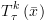 plot:\[T_\tau ^k\left( {\bar x} \right)\]