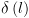 plot:$\delta
 \left( l \right)$