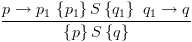 plot:$\frac{{p \to {p_1}\, & \left\{ {{p_1}}
 \right\}S\left\{ {{q_1}} \right\}\,\, & {q_1} \to q}}{{\left\{ p
 \right\}S\left\{ q \right\}}}$