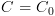 plot:$C = {C_0}$