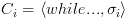 plot:${C_i} =
 \left\langle {while...,{\sigma _i}} \right\rangle $