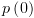 plot:$p\left( 0 \right)$